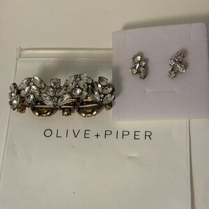 Olive + Piper Gold and Silver Crystal Jewelry Set